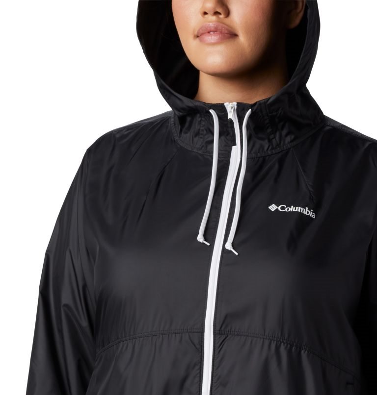 Jacheta Columbia Flash Forward Windbreaker Dama Negrii | Plus Size JR0QA81S7